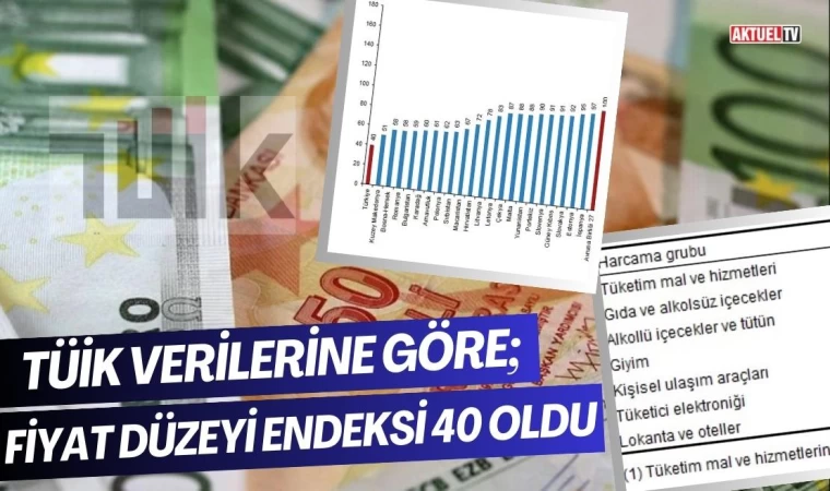 Fiyat Düzeyi Endeksi 40 Oldu
