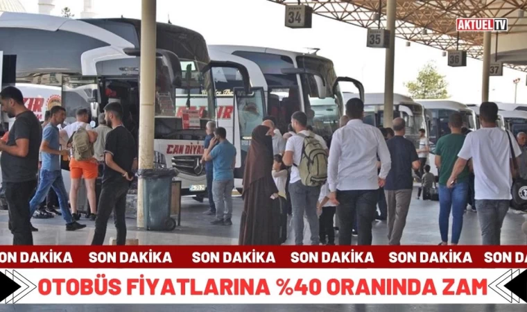 Şehirlerarası Otobüs Biletleri Zamlandı
