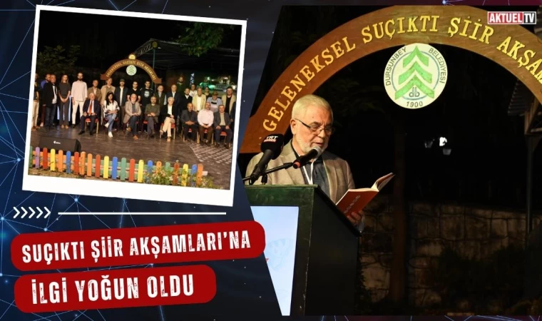 Suçıktı Şiir Akşamları’na İlgi Yoğun Oldu