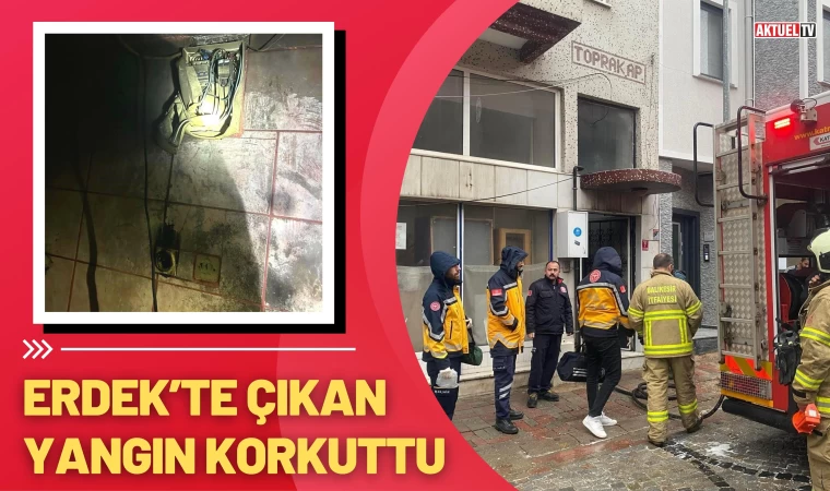 Erdek’te Çıkan Yangın Korkuttu