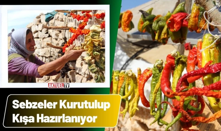 Sebzeler Kurutulup Kışa Hazırlanıyor