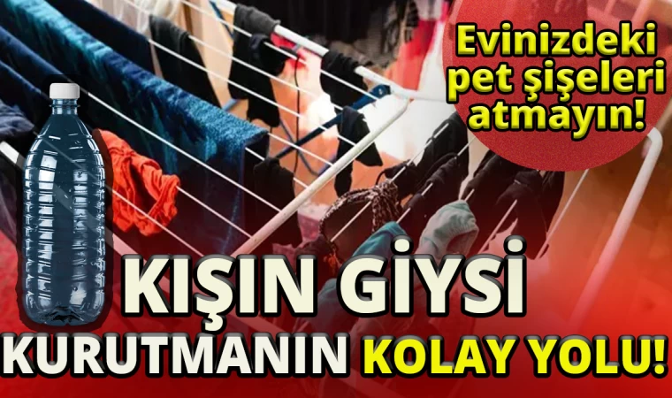 Kışın Giysi Kurutmanın Kolay Yolunu Bulduk