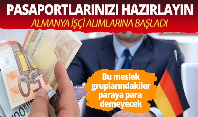 Almanya Türkiye'den Binlerce Kalifiye işçi alacak