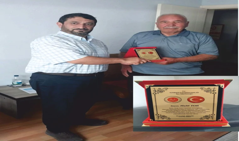 Müftü Birlik’ten Vefa Plaketi: Halil Tor’a Teşekkür