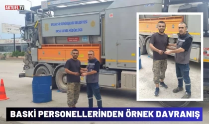 BASKİ personellerinden örnek davranış