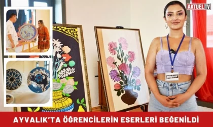 Ayvalık’ta Öğrencilerin Eserleri Beğenildi