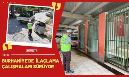 Burhaniye’de İlaçlama Çalışmaları Sürüyor