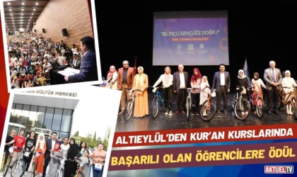 Altıeylül’den Kur’an Kurslarında Başarılı Olan Öğrencilere Ödül