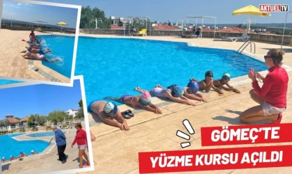 Gömeç’te Yüzme Kursu Açıldı