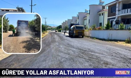 Güre’de Yollar Asfaltlanıyor