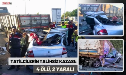 Tatilcilerin Talihsiz Kazası: 4 Ölü, 2 Yaralı