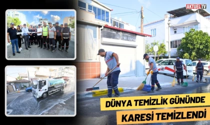 Dünya Temizlik Gününde Karesi Temizlendi