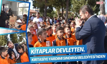 Kitaplar Devletten, Kırtasiye Yardımı Sındırgı Belediyesi’nden