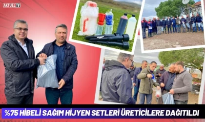 Balıkesir'de %75 Hibeli Sağım Hijyen Setleri Üreticilere Dağıtıldı