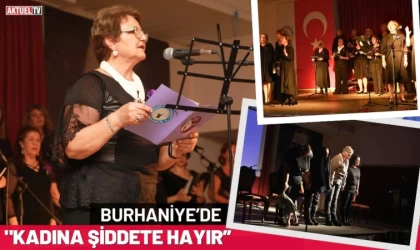 Burhaniye'de “Kadına Şiddete Hayır”
