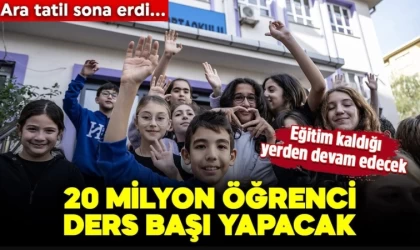 Eğitim Kaldığı Yerden Devam Edecek