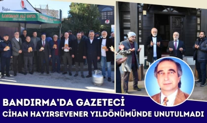 Bandırma’da Gazeteci Cihan Hayırsevener Yıldönümünde Unutulmadı