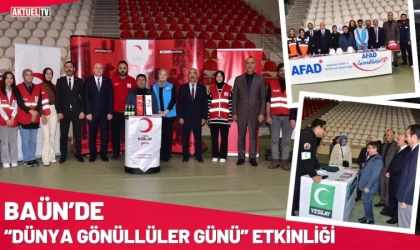 BAÜN’de “Dünya Gönüllüler Günü” Etkinliği