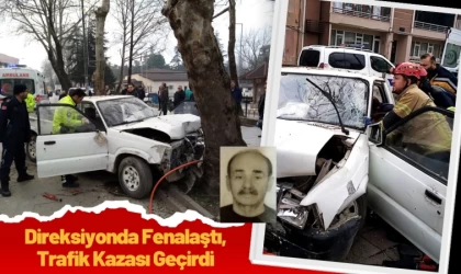 Direksiyonda Fenalaştı, Trafik Kazası Geçirdi