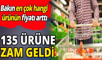 Kasım Ayında 135 Ürüne Zam Geldi