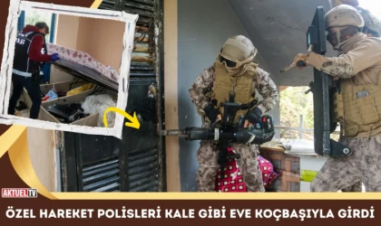 Özel Hareket Polisleri Kale Gibi Eve Koçbaşıyla Girdi