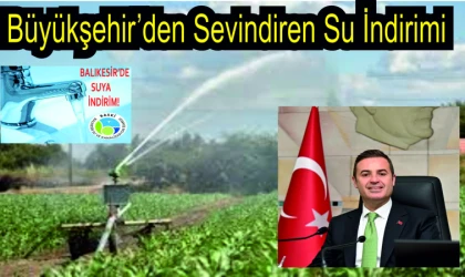 Büyükşehir’den Sevindiren Su İndirimi