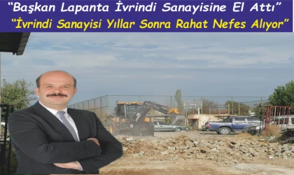 “Başkan Lapanta Sanayideki Esnafın Yüzünü Güldürdü”