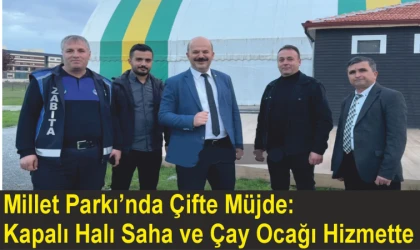 Millet Parkı’nda Çifte Müjde: Kapalı Halı Saha ve Çay Ocağı Hizmette